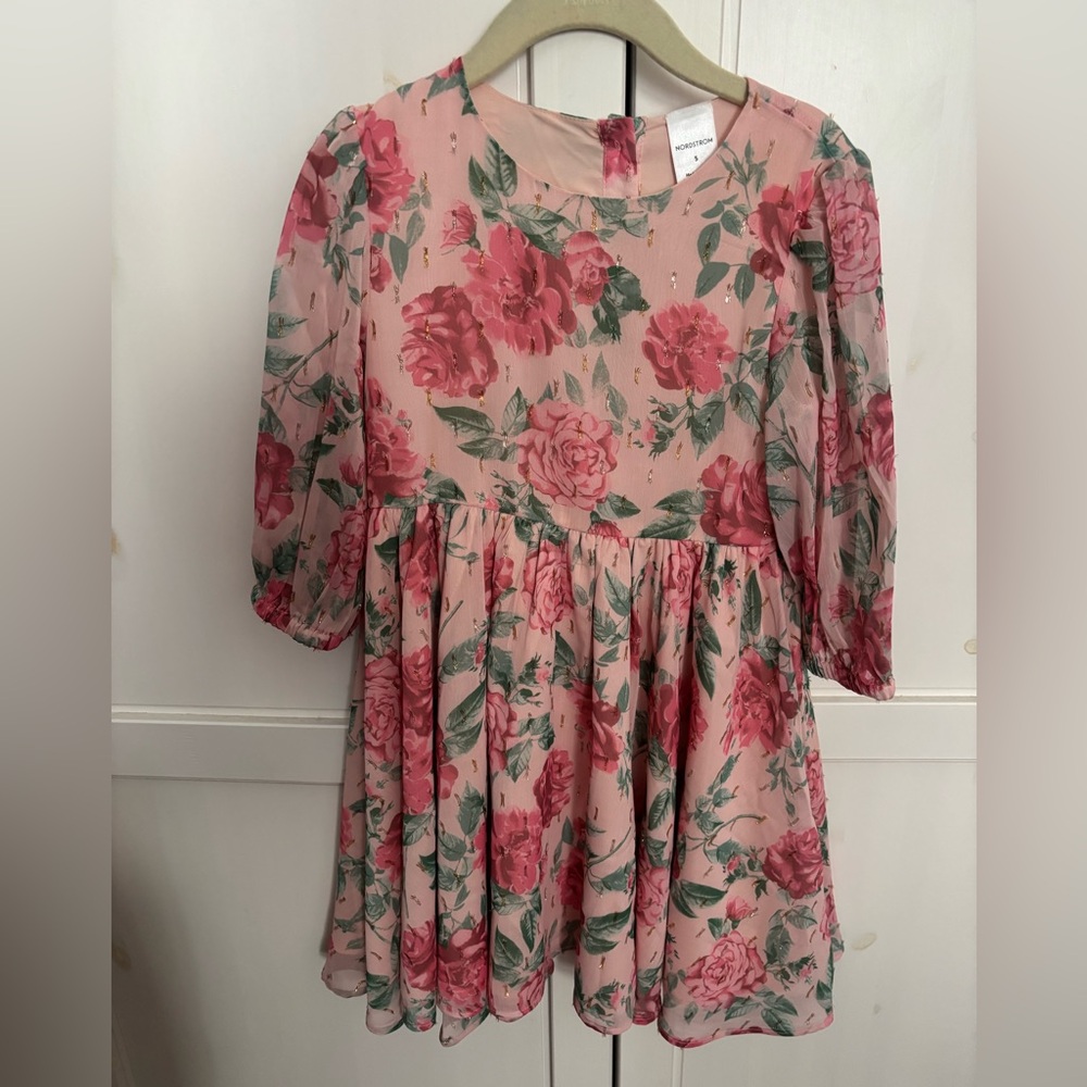 Nordstrom Pink Floral Kids Dress
